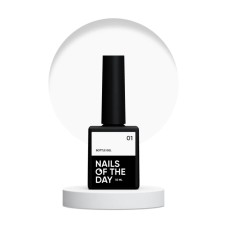 NAILSOFTHEDAY Bottle gel 01 – белый сверхпрочный гель, 10 мл