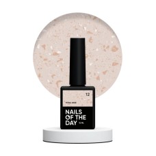 NAILSOFTHEDAY Potal base 12 – бежевая база с золотой талью, 10 мл