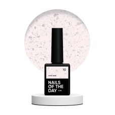 NAILSOFTHEDAY Potal base 10 – холодная молочная база для ногтей с серебряной талью, 10 мл