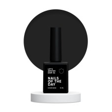 NAILSOFTHEDAY Let's Amsterdam Black – идеально черная камуфлирующая база для ногтей, 10 мл