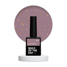 NAILSOFTHEDAY Malbec base potal 04 – фантастически-витражная база с золотой талью, 10 мл