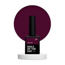 NAILSOFTHEDAY Malbec base 03 – витражная винно-красная база, 10 мл