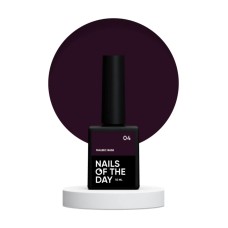 NAILSOFTHEDAY Malbec base 04 – витражная фиолетово-черная база, 10 мл