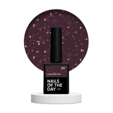 NAILSOFTHEDAY Malbec base potal 05 – фантастически витражная база с золотой талью, 10 мл