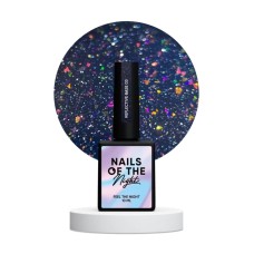 NAILSOFTHENIGHT Reflective base 03 – камуфлирующая светоотражающая база с шимером (фиолетовые и розовые блестки), 10 мл