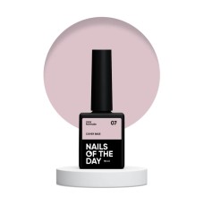 Nailsoftheday Cover base NEW Formula 07 — камуфлирующее базовое покрытие для ногтей цветом латте, 10 мл.