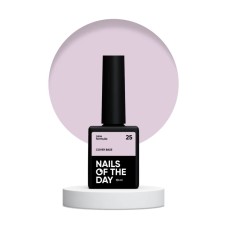 Nailsoftheday Cover base NEW Formula 25 — нежно-розовое камуфлирующее базовое покрытие для ногтей, 10 мл.