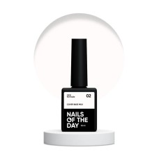 Nailsoftheday Cover base NEW Formula milk 02 – молочное камуфлирующее базовое покрытие для ногтей, 10 мл.