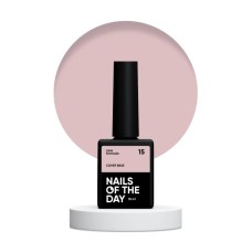 Nailsoftheday Cover base NEW Formula 15 — натуральное чудесное камуфлирующее базовое покрытие для ногтей, 10 ml.