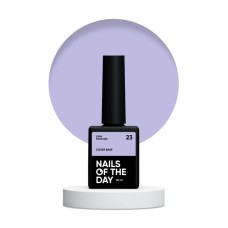 Nailsoftheday Cover base NEW Formula 23 — лиловое камуфлирующее базовое покрытие для ногтей, 10 мл.