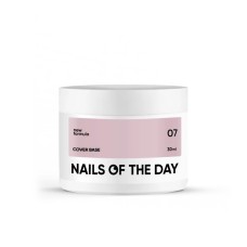 Nailsoftheday Cover base NEW Formula 07 — камуфлирующее базовое покрытие для ногтей цветом латте, 30 мл