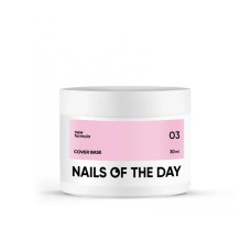 Nailsoftheday Cover base NEW Formula 03 — нежно-персиковое камуфлирующее базовое покрытие для ногтей, 30 мл.