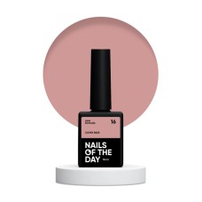 Nailsoftheday Cover base NEW Formula 16 – темное натуральное чудесное камуфлирующее базовое покрытие для ногтей, 10 ml.