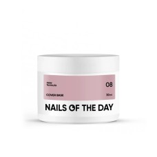 Nailsoftheday Cover base NEW Formula 08 – камуфлирующее базовое покрытие для ногтей цветом капучино, 30 мл.