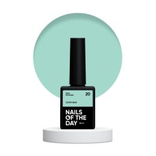 Nailsoftheday Cover base NEW Formula 20 — мятное камуфлирующее базовое покрытие для ногтей, 10 мл.