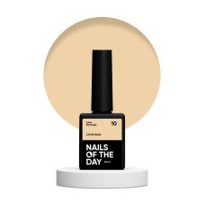 Nailsoftheday Cover base NEW Formula 10 — персиковое камуфлирующее базовое покрытие для ногтей, 10 ml.