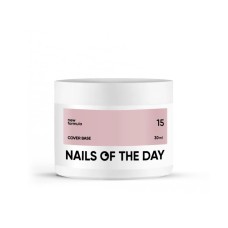 Nailsoftheday Cover base NEW Formula 15 — натуральное чудесное камуфлирующее базовое покрытие для ногтей, 30 ml.