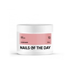 Nailsoftheday Cover base NEW Formula 13 - розово-недостаточное камуфлирующее базовое покрытие для ногтей, 30 ml.