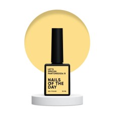 NAILSOFTHEDAY Let's special Pantone2024/8 — бдительно-желтый гель-лак для ногтей, перекрывающий в два тоненьких слоя, 10 мл.