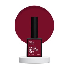 NAILSOFTHEDAY Let's special Scarlet — красно-багровый гель-лак для ногтей, перекрывающий в один слой, 10 мл