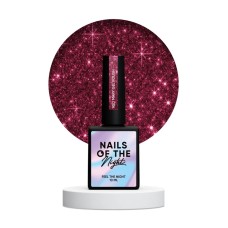 NAILSOFTHENIGHT Red Mary gel polish — красный светоотражающий гель-лак для ногтей, 10 мл