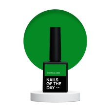 NAILSOFTHEDAY Let's special Green – особый зеленый гель лак, перекрывающийся в один слой, 10 мл