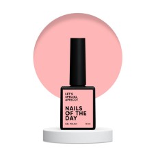 NAILSOFTHEDAY Let's special Apricot - абрикосовый гель-лак для ногтей, перекрывающий в один слой, 10 мл