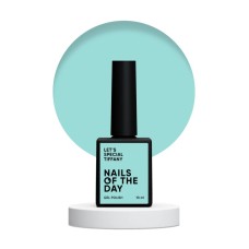 NAILSOFTHEDAY Let's special Tiffany — нежно-бирюзовый гель-лак для ногтей, перекрывающий в один слой, 10 мл.