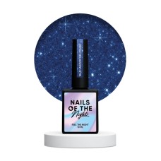 NAILSOFTHENIGHT Blue Lagoon gel polish — голубой светоотражающий гель-лак для ногтей, 10 мл