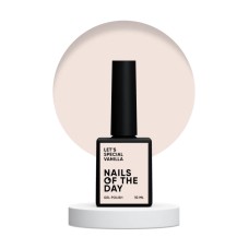 NAILSOFTHEDAY Let's special Vanilla — ванильный гель–лак для ногтей, перекрывающий в один слой, 10 мл.