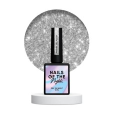 NAILSOFTHENIGHT Martini gel polish — серебряный светоотражающий гель-лак для ногтей, 10 мл.