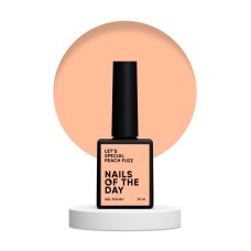 NAILSOFTHEDAY Let's special Peach Fuzz — нежно-персиковый гель-лак для ногтей, перекрывающий в один слой, 10 мл