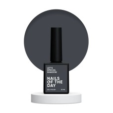 NAILSOFTHEDAY Let's special Shadow — светло-серый гель-лак для ногтей, перекрывающий в один слой, 10 мл