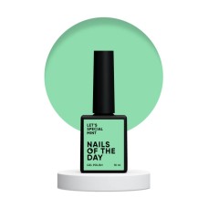 NAILSOFTHEDAY Let's special Mint - мятный гель-лак для ногтей, перекрывающий в один слой, 10 мл