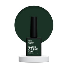 NAILSOFTHEDAY Let's Special Jungle – темно-зеленый гель-лак для ногтей, перекрывающий в один слой, 10 мл.