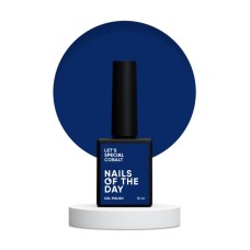 NAILSOFTHEDAY Let's Special Cobalt – насыщенно-синий гель-лак для ногтей, перекрывающий в один слой, 10 мл.