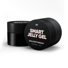 NAILSOFTHEDAY Smart Jelly gel 09 – молочно-бежевый строительный гель желе для ногтей, 15 г