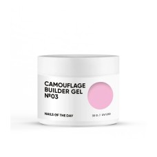 NAILSOFTHEDAY Camouflage builder gel 03 – розовый камуфлирующий строительный гель для ногтей, 30 г