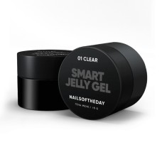 NAILSOFTHEDAY Smart Jelly gel 01 – прозрачный строительный гель желе для ногтей, 15 гм.