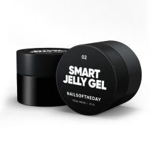 NAILSOFTHEDAY Smart Jelly gel 02 – белый строительный гель желе для ногтей, 15 гм.