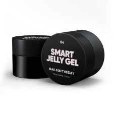 NAILSOFTHEDAY Smart Jelly gel 04 – бежевый строительный гель желе для ногтей, 15 гм.