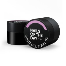 NAILSOFTHEDAY Build gel Potal 03 – розовый строительный гель с паталью для ногтей, 15 мл