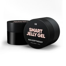 NAILSOFTHEDAY Smart Jelly gel 08 — прекрасный/карамельный строительный гель желе для ногтей, 15 г