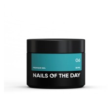 NAILSOFTHEDAY Premium gel 06 — бирюзовый строительный гель, 30 мл