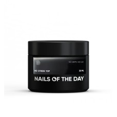 NAILSOFTHEDAY No stress top no wipe — глянцевый топ без липкого слоя и без уф-фильтров, топ АНТИЦЕРАПКА, 30 мл