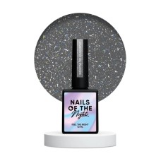 NAILSOFTHENIGHT Reflective top Holographic – светоотражающий голографический топ без липкого слоя для ногтей, 10 мл