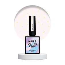 NAILSOFTHENIGHT Opal top 02— финишное покрытие с опаловыми блестками на легкой молочной основе, без липкого слоя и без уф-фильтров для ногтей, 10 мл