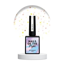 NAILSOFTHENIGHT Opal top 01 — финишное покрытие с опаловыми блестками на прозрачной основе, без липкого слоя и без уф-фильтров для ногтей, 10 мл.