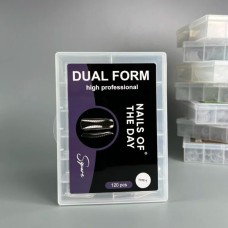 NAILSOFTHEDAY Dual Form Square (Type 4) – верхние формы скво квадрат для ногтей, 120 шт