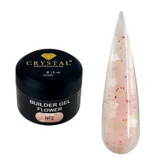 Гель для наращивания Crystal Professional Builder Gel Flower №2 30 мл